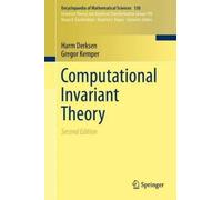 Harm Derksen Gregor Kemper Computational Invariant Theory (Copertina rigida)
