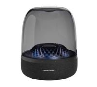 Harman Kardon Aura Studio 4, Altoparlante Bluetooth Wireless, Design Elegante ed Effetti di Luci e Colori a Ritmo di Musica, Suono Stereo di Alta Qualità, Nero, Spina AC UK (tipo G)