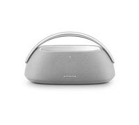 Harman Kardon Go + Play 3, Altoparlante Bluetooth Wireless Portatile, Design Elegante, Doppio Microfono Integrato, Porta di Ricarica USB, Autonomia fino a 8 ore, Grigio, Spina AC UK (tipo G)