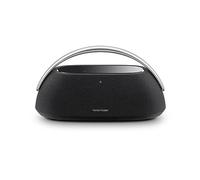 Harman Kardon Go + Play 3, Altoparlante Bluetooth Wireless Portatile, Design Elegante, Doppio Microfono Integrato, Porta di Ricarica USB, Autonomia fino a 8 ore, Nero, Spina AC UK (tipo G)
