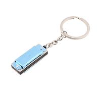Harmonica 8 Tone 4 Holes Keychain for Key for Chain for Rings for Kids Toy Keyring