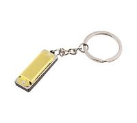 Harmonica 8 Tone 4 Holes Keychain for Key for Chain for Rings for Kids Toy Keyring