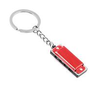 Harmonica 8 Tone 4 Holes Keychain for Key for Chain for Rings for Kids Toy Keyring
