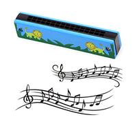 Harmonica Children's Mouth Harmonica 16 Holes Harmonica for Children Wood Can Be Used as Birthday Gifts School Gifts Souvenirs for Holidays