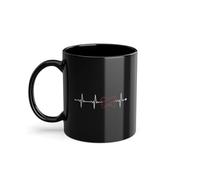 Harmonica Heartbeat Harmonist - Tazza da caffè professionale | Armonica armonica a bocca tazza nera (08060W)