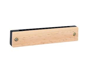 Harmonica Kids, Beginner Mouth Organ for School with Tremolo Sound, Lightweight Timber with Safety Rounded Edges, Early Learning Rhythmic Sensory Toy for Holiday Stocking Fillers Nursery 30g