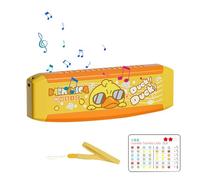 Harmonica per principianti, Harmonica per bambini piccoli, Harmonica Cartoon a 16 fori per principianti, regalo giocattolo strumento musicale, favori di festa di armonica per i 3 anni e