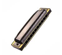 Harmonica Pour Étudiants Armonica a bocca diatonica Blues Organo a bocca Piastra di copertura nera ABS Pettine 10 fori Strumenti musicali