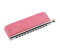 Harmonica Pour Étudiants Armonica cromatica 12 fori arpa ABS pettine ottone copertura fosforo bronzo ance strumenti musicali professionali(Pink)