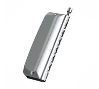 Harmonica Pour Étudiants Armonica cromatica professionale a bocca pettine in lega bordo in rame cromato bocchini 12 fori arpa