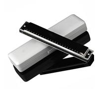 Harmonica Pour Étudiants Armonica Polifonica A 24 Fori Armonica Professionale Per Principianti Universale Per Adulti Tasto C Nero(G key)