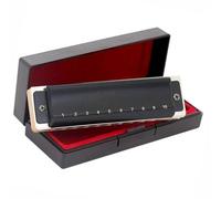 Harmonica Pour Étudiants Nuova Armonica A Bocca A 10 Fori T008S Blues Harp Richter Con 12 Tasti Armonica Di Buona Qualità Per Giocatori Adulti(Low F Key)