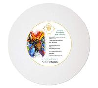 HARMONIE IM GANZEN Telaio in tela rotonda 50 cm in legno di abete rosso rivestito con tessuto di cotone da 380 g/m², prodotto in Germania