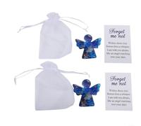 Harmonious Angel Keepsake con design Forget Me Not per esprimere simpatia, conservazione della memoria ed equilibrio emotivo (2)