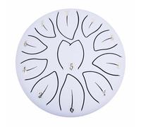 Harmonious Haven - Tamburo Chakra Rain da 6 pollici con 11 toni for una serena fuga all'aperto(White)