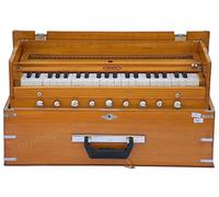 Harmonium BINA 23B, USA, Professionale, Pieghevole, Safri, 3 1/2 Ottave, 9 Fermate, Colore Naturale, Accoppiatore, Doppia Reed, Borsa in Nylon, Strumento Musicale Indiano, Kirtan (PDI-BIE)