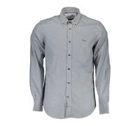 Harmont & Blaine - Camicia in Cotone Blu con Colletto a Bottone - - Shirts - Uomo - Blu - L