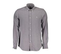 Harmont & Blaine - Camicia in Cotone Viola con Colletto a Bottone - - Shirts - Uomo - Viola - S