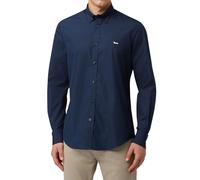 Harmont&Blaine Camicia Uomo Essentials Shirt in Plain-Coloured Cotton CR1043N11759M 8056722420130 - Blu Scuro 6XL