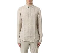 Harmont&Blaine Camicia Uomo in Lino Manica Lunga CRN014010883B 8055168862283 - Beige XXL