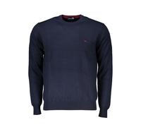 Harmont & Blaine Crew Neck Embroidered Blue Sweater - XXL