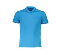 Harmont & Blaine Light Blue Cotton Men Polo Shirt - XXL