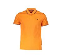 Harmont & Blaine Sleek Summer - Polo da uomo slim fit, taglia M, colore: arancione, Arancione