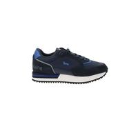 Harmont & Blaine Sneakers Uomo in Pelle e Tessuto (Blu, 41)