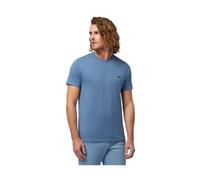 Harmont & Blaine T-Shirt Manica Corta con Logo A Contrasto INL001021223 Blu Chiaro Blu