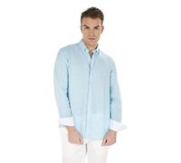 Harmont & Blaine - Uomo Camicia Lino Turchese Regular CRF014 010883 829-32401 - XL