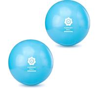 Harmony Ball Palla da Pilate & Ginnastica in 18 cm, 23 cm o 28 cm, senza ftalati/gonfiabile e resistente allo scoppio | diverse dimensioni e set (2 x Aquablau, 18 cm)
