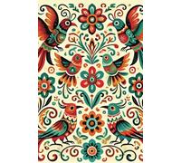 Harmony Birds Daily Planner: Undated Organizer with Boho Folk Art Design for Daily Goals and Reflections