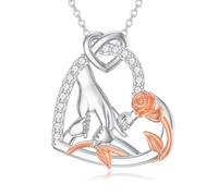HARMONY BOLA Collana in argento Sterling 925 con ciondolo a forma di mano per madre e figlia da 1 a 5 anni, gioiello per donne, nonna, madre, moglie, figlia, 45,7 cm, Argento sterling, Non pietra