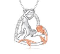 HARMONY BOLA Collana in argento Sterling 925 con ciondolo a forma di mano per madre e figlia da 1 a 5 anni, gioiello per donne, nonna, madre, moglie, figlia, 45,7 cm, Argento sterling, Non pietra
