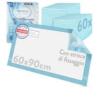 Harmony Care®️ 30 x teli protettivi per incontinenza XL, teli protettivi a 6 strati per letti - 60 x 90 cm teli assorbenti per malati - teli protettivi antiscivolo monouso per incontinenza