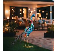 Harms Luce Solare LED Decorazione Pavone Multicolore 61,5 cm Metallo Accu [EEK: Non valutato]