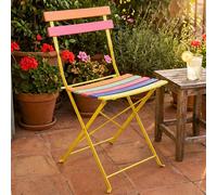Harms Sedia Pieghevole da Giardino In Ferro Multicolore H 77,5 cm