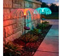 Harms Solarlampe Da Esterno Steckleuchte RGB LED 60 cm 2 Luci Farbwechsler [EEK: Non valutato]