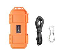 HARNDS Box di Stoccaggio a Prova d'acqua con Struttura a Tenuta Stagna Box Selvaggio per la Nautica e gli Sport Acquatici (Arancione, 17.6cm x 8cm x 4cm)