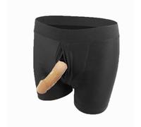 Harness Strap-On Convertibile per Donne e Uomini - Boxer in Cotone con Inserto in Silicone per Esperienze Lesbiche e Gay