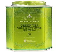 Harney and Sons Green Tea with Coconut , Flavored Green 30 Sachets per Tin, 2.67 oz by Harney & Sons