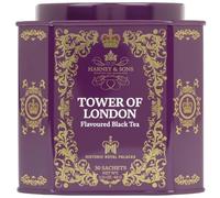 Harney and Sons Tower of London, Flavoured Black 30 Sachets per Tin, 1 Pack