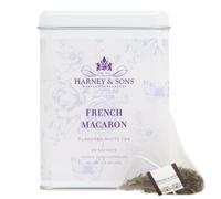Harney & Sons French Macaron - Scatola da 20 bustine di tè bianco