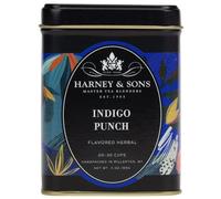 Harney & Sons Indigo Punch | 2 oz tè sfuso con farina di pisello farfalla con rosa canina, pezzi di mela e lampone