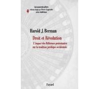 Harold. J. Berm Droit et révolution: L'Impact des Réformes protestantes s (Book)