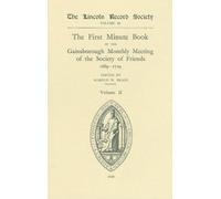 Harold W. Brace First Minute Book of the Gainsborough Monthly (Copertina rigida)