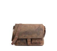 Harold's Antico Borsa messenger marrone, pelle, uomo