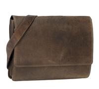 Harold's Antico borsa a tracolla pelle 38 cm compartimenti portatile marrone