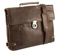 Harold's Crunchy Briefcase in pelle 40 cm Scomparto per laptop marrone