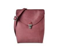 Harold's Fold Mini Borsa Borsa a tracolla Vera Pelle 17 cm rosso